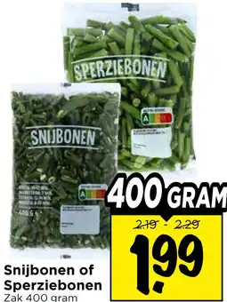 Vomar Voordeelmarkt Snijbonen of Sperziebonen aanbieding