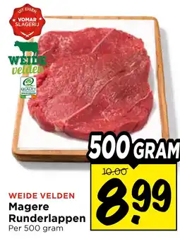 Vomar Voordeelmarkt Magere Runderlappen aanbieding