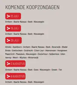 Van Dal Mannenmode Bekijk alle koopzondagen aanbieding