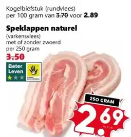 Coop Speklappen naturel aanbieding