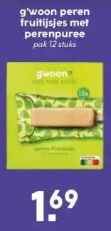 Boon`s Markt g'woon peren fruitijsjes met perenpuree aanbieding