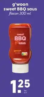Boon`s Markt g'woon sweet BBQ saus aanbieding
