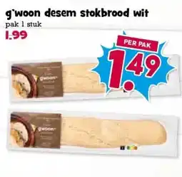 Boon`s Markt g'woon desem stokbrood wit aanbieding