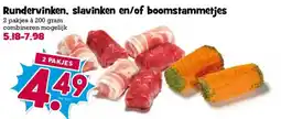 Boon`s Markt Rundervinken, slavinken en/of boomstammetjes aanbieding