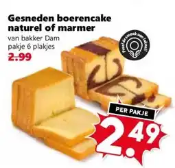 Coop Gesneden boerencake naturel of marmer aanbieding