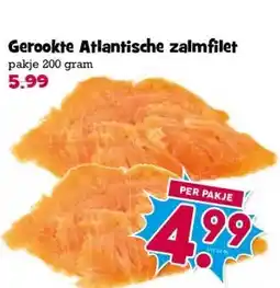 Boon`s Markt Gerookte Atlantische zalmfilet aanbieding