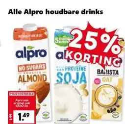 Coop Alle Alpro houdbare drinks aanbieding