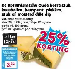 Boon`s Markt De Rotterdamsche Oude borrelstuk. kaasbollen, kaaspunt, plakken. stuk of mosterd dille dip aanbieding