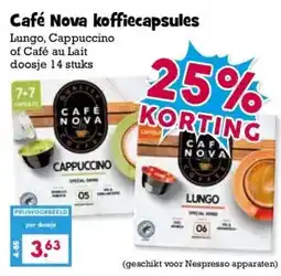 Boon`s Markt Café Nova koffiecapsules aanbieding