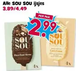 Boon`s Markt Alle SOU SOU ijsjes aanbieding