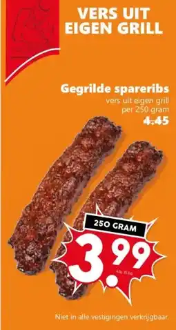 Coop Gegrilde spareribs aanbieding