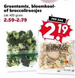 Coop Groentemix, bloemkool- of broccoliroosjes aanbieding