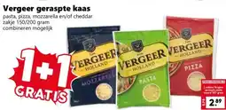 Coop Vergeer geraspte kaas aanbieding