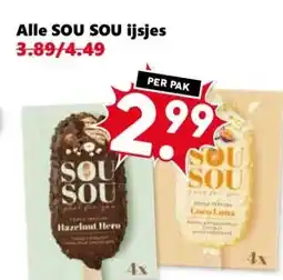 Coop Alle SOU SOU ijsjes aanbieding