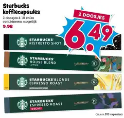 Boon`s Markt Starbucks koffiecapsules aanbieding