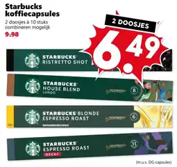 Coop Starbucks koffiecapsules aanbieding