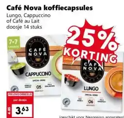 Coop Café Nova koffiecapsules aanbieding