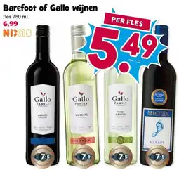 Boon`s Markt Barefoot of Gallo wijnen aanbieding