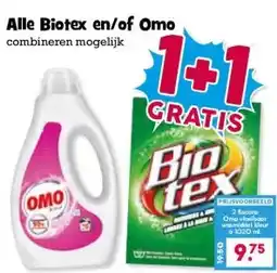 Boon`s Markt Alle Biotex en/of Omo aanbieding