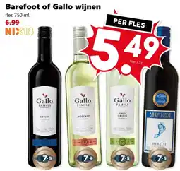 Coop Barefoot of Gallo wijnen aanbieding