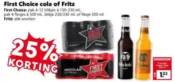 Coop First Choice cola of Fritz aanbieding