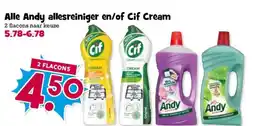 Boon`s Markt Alle Andy allesreiniger en/of Cif Cream aanbieding