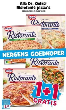 Boon`s Markt Alle Dr. Oetker Ristorante pizza's aanbieding