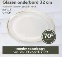 Boon`s Markt Glazen onderbord 32 cm aanbieding