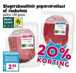 Boon`s Markt Slagerskwaliteit pepercervelaat of rookvlees aanbieding