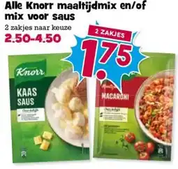 Boon`s Markt Alle Knorr maaltijdmix en/of mix voor saus aanbieding