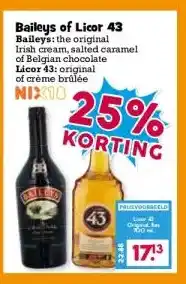 Boon`s Markt Baileys of Licor 43 aanbieding