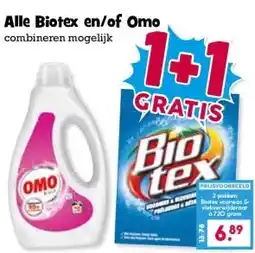 Boon`s Markt Alle Biotex en/of Omo aanbieding