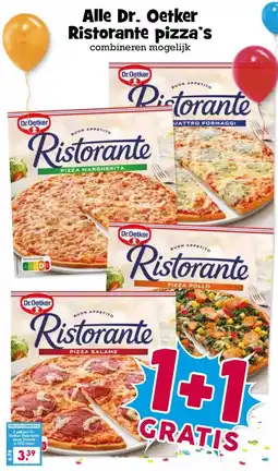 Boon`s Markt Alle Dr. Oetker Ristorante pizza's aanbieding