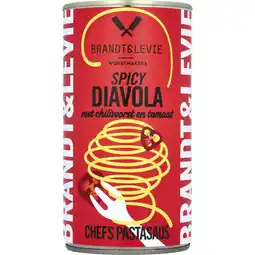 Albert Heijn Brandt & Levie Pastasaus diavola met chiliworst aanbieding