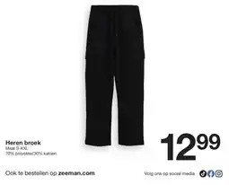 Zeeman zeeman Heren broek aanbieding