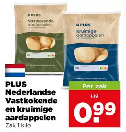 PLUS Plus nederlandse vastkokende en kruimige aardappelen aanbieding