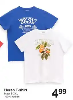 Zeeman Heren T-shirt aanbieding