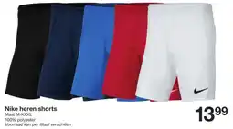 Zeeman Nike heren shorts aanbieding