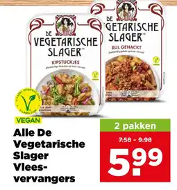 PLUS Alle de vegetarische slager vlees- vervangers aanbieding