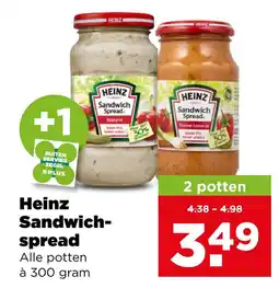 PLUS Heinz Sandwich-spread aanbieding