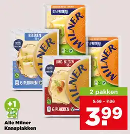 PLUS Alle milner kaasplakken aanbieding