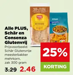 PLUS Alle plus, schär en consenza glutenvrij aanbieding