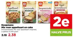 PLUS Koopmans mix voor appeltaart en cake aanbieding