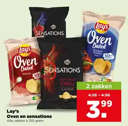 PLUS Lay's oven en sensations aanbieding