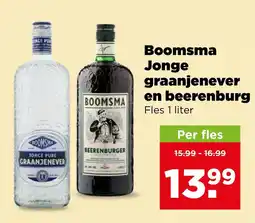 PLUS Boomsma jonge graanjenever en beerenburg aanbieding
