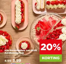 PLUS Alle korenlanderen van plus aardbeiengebak aanbieding