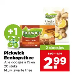 PLUS Pickwick Eeenkopsthee aanbieding