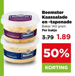 PLUS Beemster kaassalade en -tapenade aanbieding