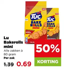 PLUS Tuc bake rolls mini aanbieding