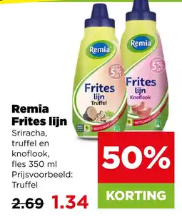 PLUS Remia frites lijn aanbieding